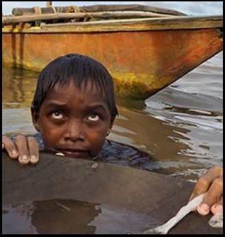 Child gold miners